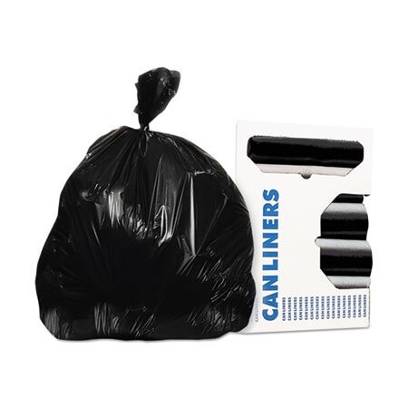 CAN LINERS, PRIME RESIN, 37 X 50, 0.9 MILS, BLACK, 100PK